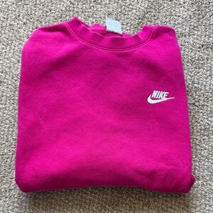 Nike mens Fuchsia Crew Neck Sweater